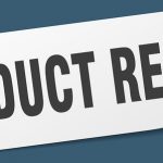 Product Recall Sticker. Product Recall Square Isolated Sign. Pro