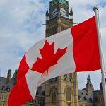 Ottawa, Canada - July 1, 2009: National Flags Fly On Canada Day